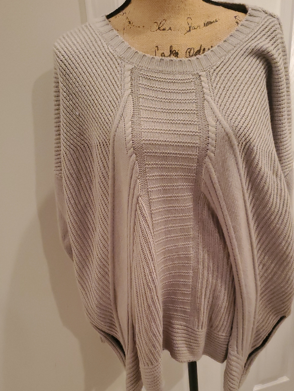 Kate & Mallory Knit Zip Detail Sweater Pink 1X